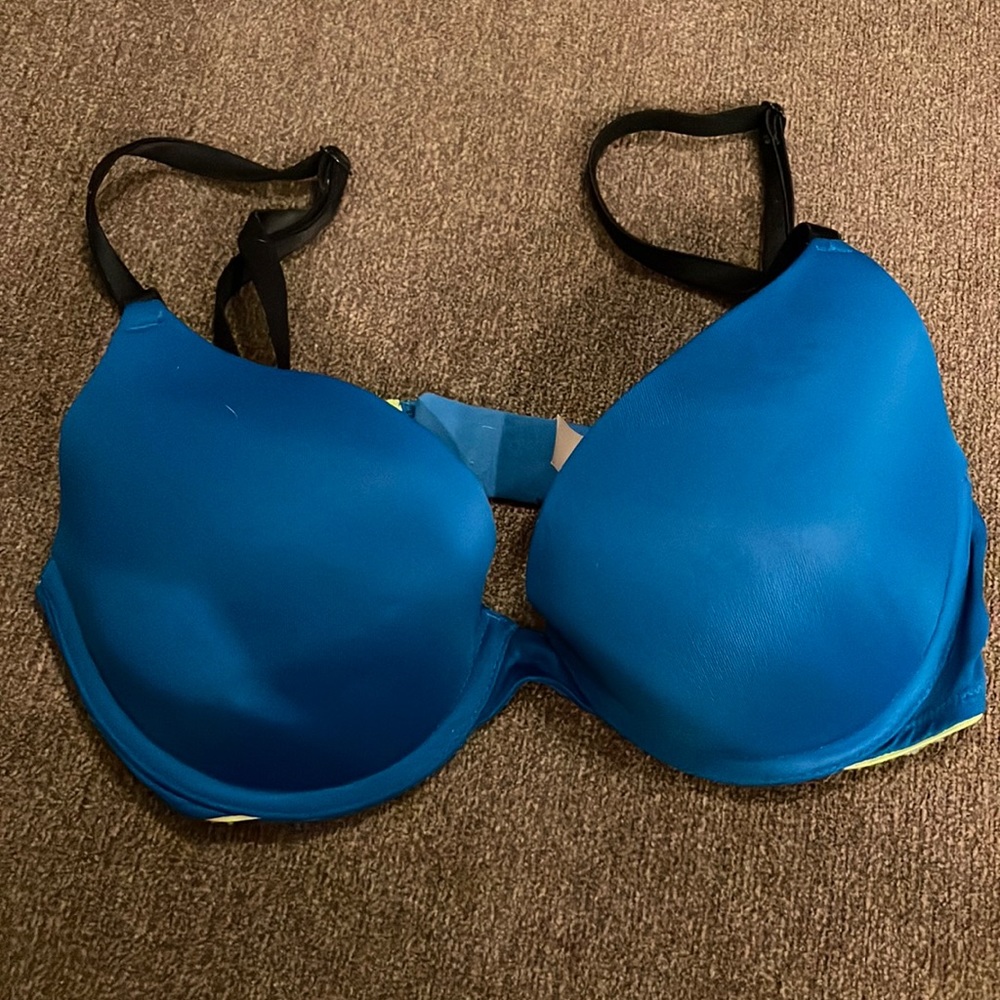 32C PINK bra teal